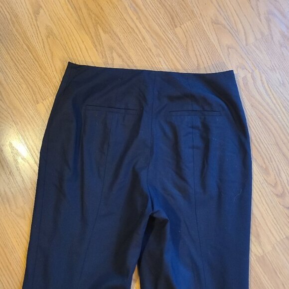 NEW NWT! M.M. LAFLEUR CLOONEY DRESS PANTS WASHABLE WOOL WIDE LEG FLARE sz 10 - Picture 5 of 9